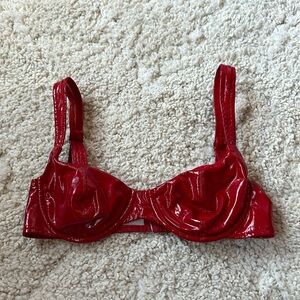 Oh Polly red latex top